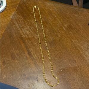 Elegant Gold Rope Chain Necklace